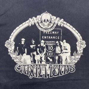 Vintage 80s 1989 Carma Bums x No seat belts tour of words tour shirt